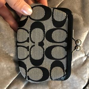 Black Coach Coin Purse